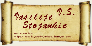 Vasilije Stojankić vizit kartica